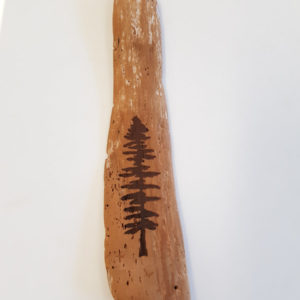 Laser engraved driftwood bookmark